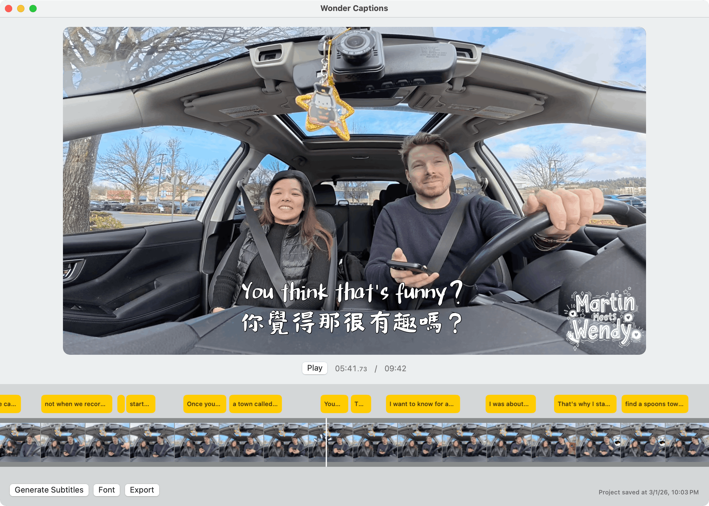 WonderCaptions app showcase